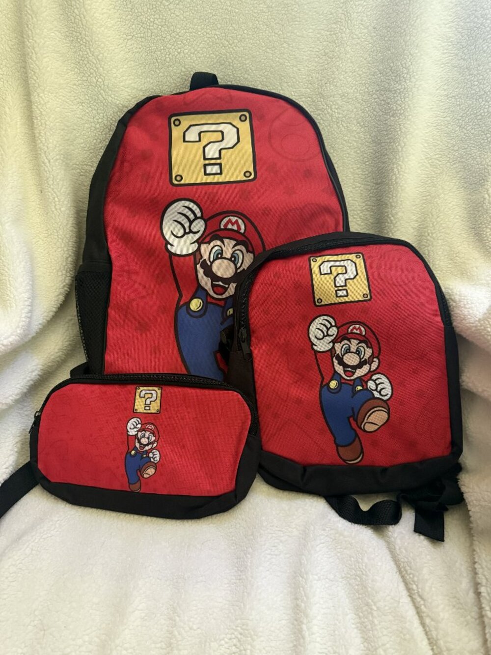 Super Mario 3-Piece Kids Backpack